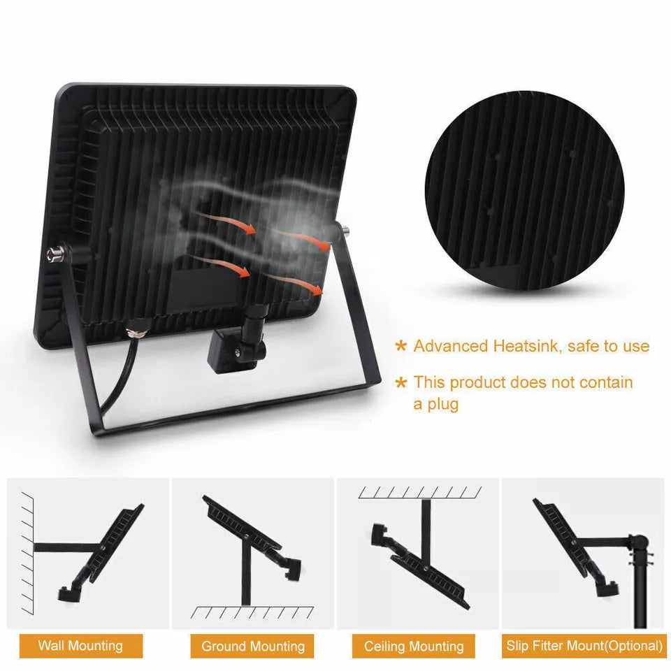 LED PIR Motion Sensor Outdoor Floodlight – Waterproof Garden Security Light with Automatic Detection