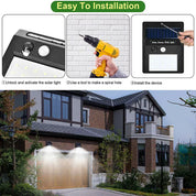 Outdoor Solar Sensor Wall Lights