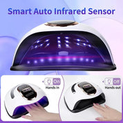 High-Power 450W UV LED Nail Lamp for Acrylic Gel Polishes – Professional Nail Dryer