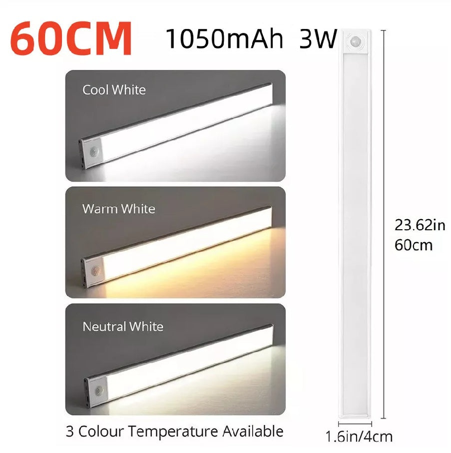 Wireless LED Under Cabinet Light – USB Powered Stick-On Kitchen Counter Lighting