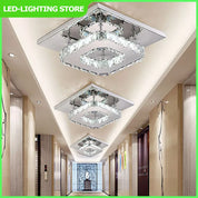 Crystal Ceiling Light LED Lamp Light Room Chandelier Living Pendant LED Square