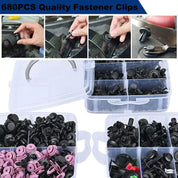 726PCS Car Trim Clips and Fasteners Kit – Auto Plastic Push Rivets, Pins, and Bumper Clips for Vehicle Maintenance