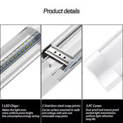 4FT LED Ceiling Strip Light – Sleek & Powerful Daylight Lamp for Garage, Office & Commercial Use
