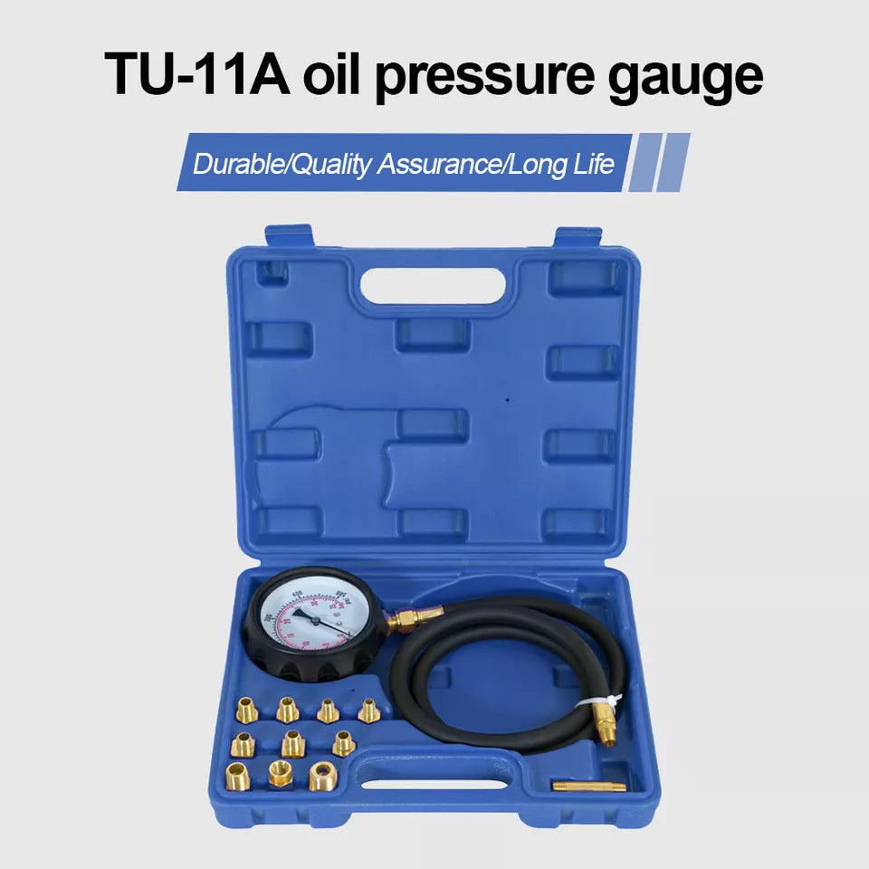 Engine Oil Pressure Test Tester Kit Oil Pressure Meter Devices Car Van LCV Tool