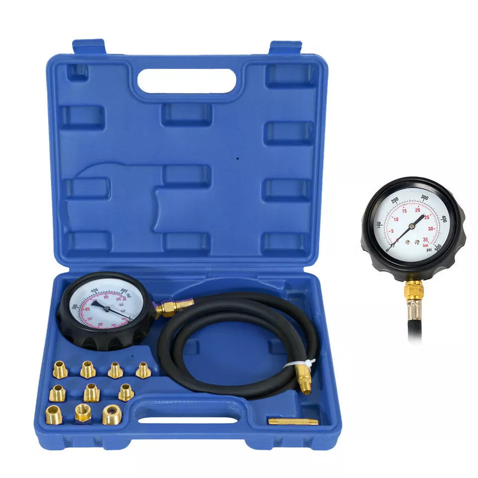 Engine Oil Pressure Test Tester Kit Oil Pressure Meter Devices Car Van LCV Tool