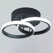 Modern 2-Bulb LED Ceiling Light, 22W Round Design with Silicone Cover, Warm White 3000K Lighting for Living Room, Bedroom & Kitchen