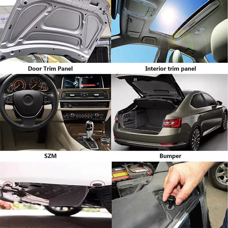 726PCS Car Trim Clips and Fasteners Kit – Auto Plastic Push Rivets, Pins, and Bumper Clips for Vehicle Maintenance