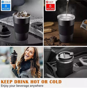 Stainless Steel Thermos Mug – Insulated Tea & Coffee Travel Mug for Hot & Cold Drinks