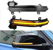 Pair of Dynamic LED Side Door Wing Mirror Indicator Light for BMW 1, 2, 3, 4 Series, i3, F30 – Stylish Turn Signal Lights
