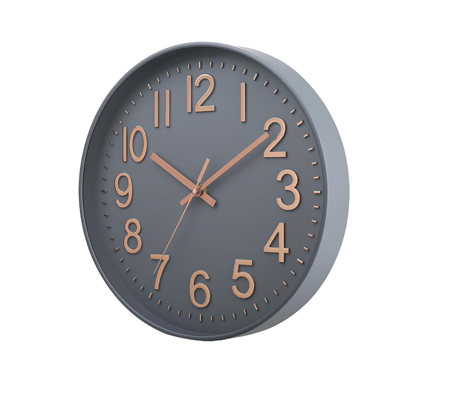 “12'' Silent Non-Ticking Wall Clock – Modern Battery Operated Clock for Home & Office”