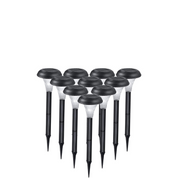 solar garden lights outdoor 10 pack

