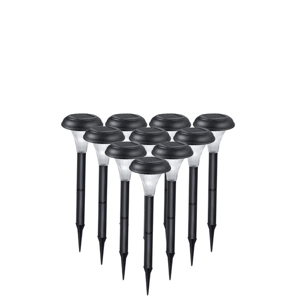 solar garden lights outdoor 10 pack

