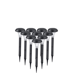 solar garden lights outdoor 10 pack


