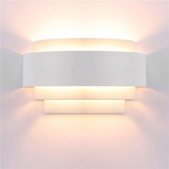 up and down white wall light

