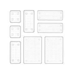 8 Pcs Clear Plastic Drawer Organiser Trays, Versatile Storage Bins for Makeup & Office