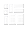 8 Pcs Clear Plastic Drawer Organiser Trays, Versatile Storage Bins for Makeup & Office