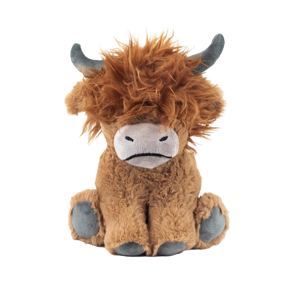 Hamish the Highland Cow Plush Dog Toy – Soft, Squeaky & Durable Eco-Friendly Fun