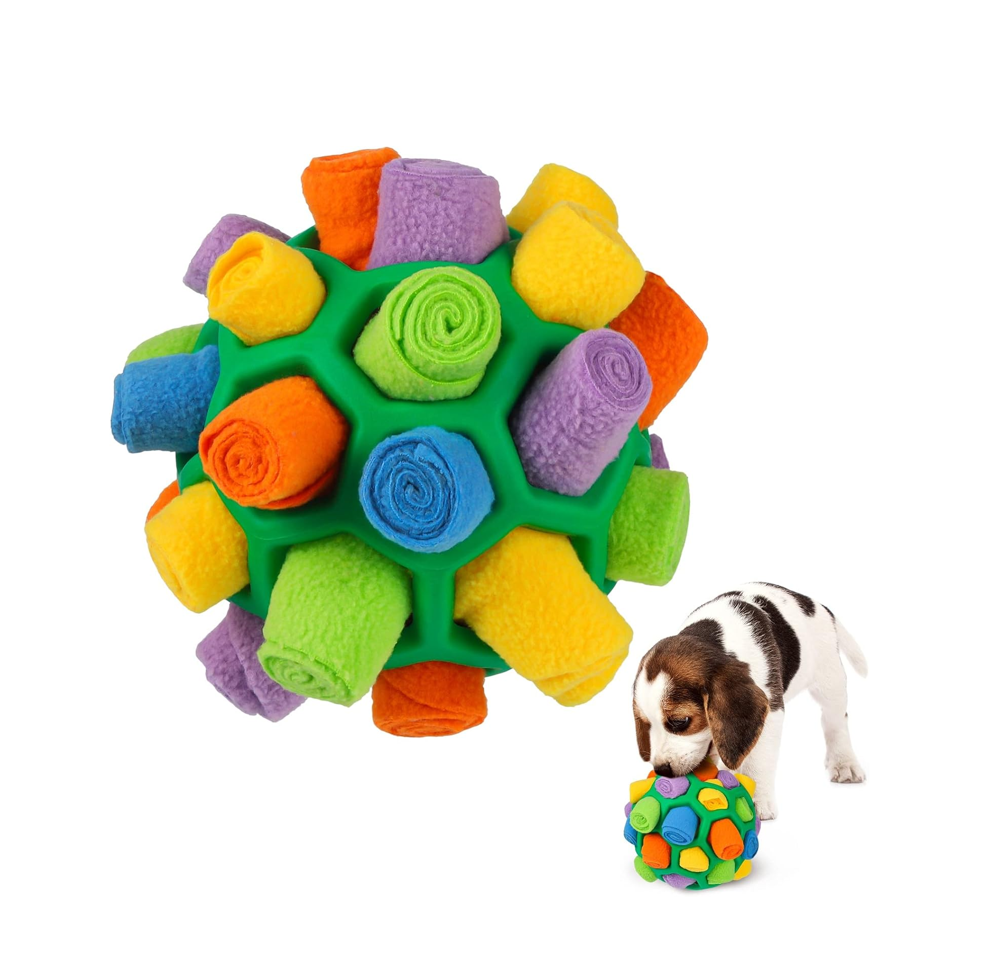 Snuffle Ball for Dogs – Interactive Puzzle Toy, Slow Feeder & Bite-Resistant Fun