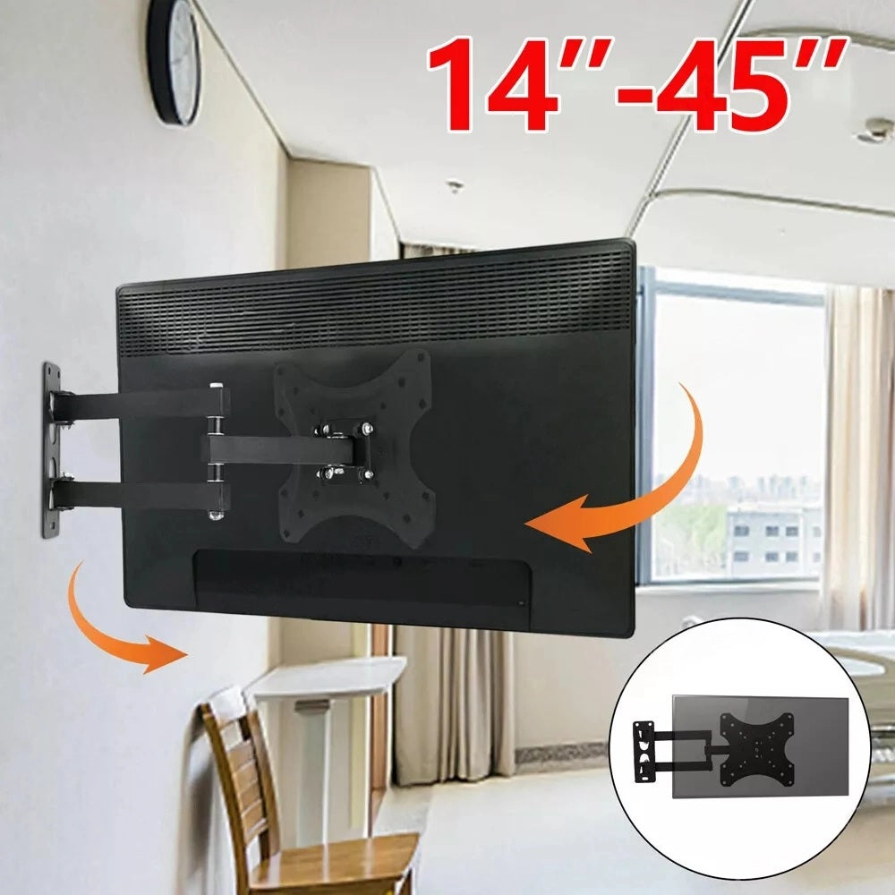 Universal TV Wall Mount Bracket – Tilt & Swivel for 14-45 Inch LCD, LED, Plasma