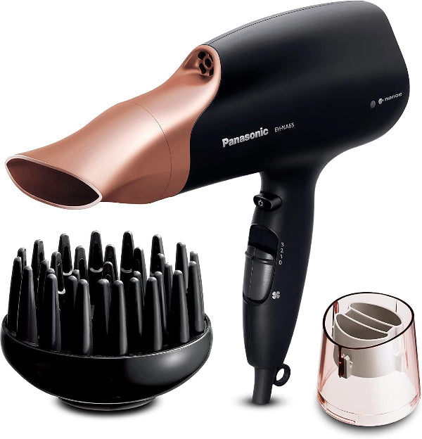 Nanoe Hair Dryer Rose Gold – Quick Dry with Diffuser & Styling Nozzle, Shine Boost, Gift for Women