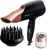 Nanoe Hair Dryer Rose Gold – Quick Dry with Diffuser & Styling Nozzle, Shine Boost, Gift for Women