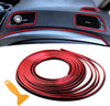 Red Car Interior Trim Strips – 10M DIY Flexible Dashboard & Decoration Accessories
