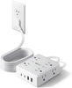 10Ft Extension Cord Surge Protector Power Strip – 8 Outlets & 4 USB (2 USB-C) for Home, Office