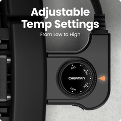 Chefman 1500W Indoor Electric Grill – XL 38x23cm Nonstick Tabletop BBQ with Temp Control